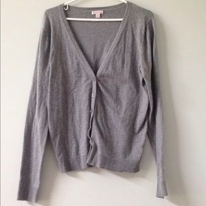 Gray cardigan